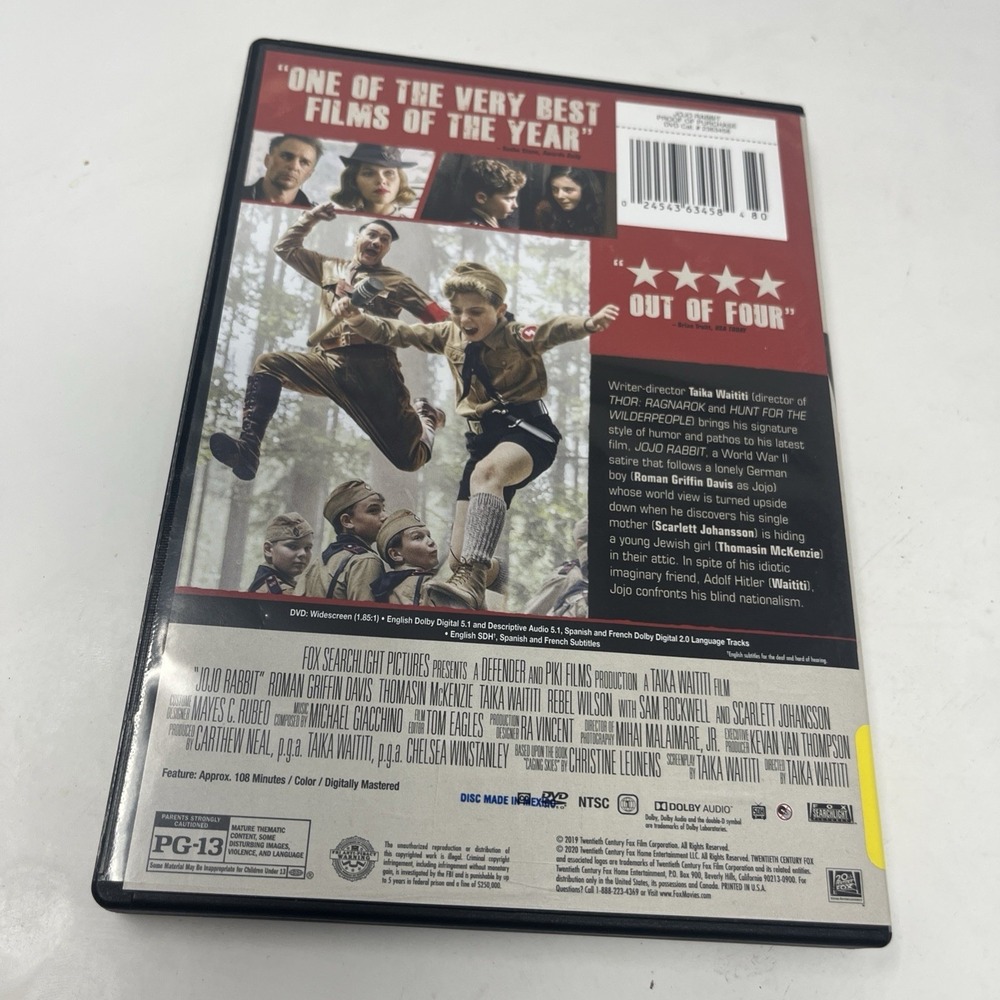 Jojo Rabbit (DVD, 2019) - Picture 3 of 3